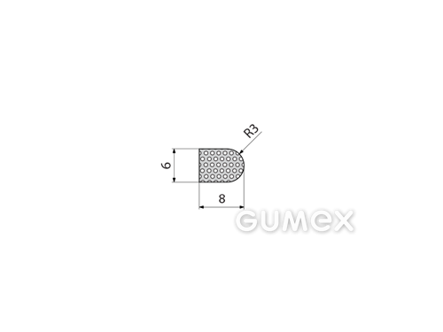 MIKROPORÖSE GUMMIPROFILE D-FORM
